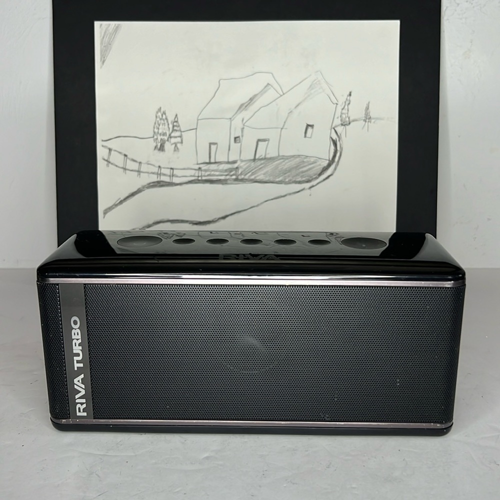 Riva TurboX High Performance Premium Mobile Bluetooth Speaker (Pianos Black)